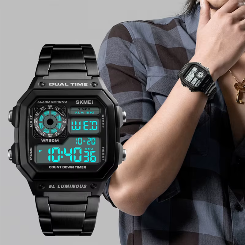 Skmei-Montre-bracelet de sport numérique pour homme