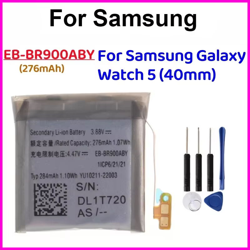 Nouvelle batterie de remplacement EB-BR900ABY EB-BR910ABY EB-BR925ABY pour Samsung Galaxy Watch 5 40MM 44MM