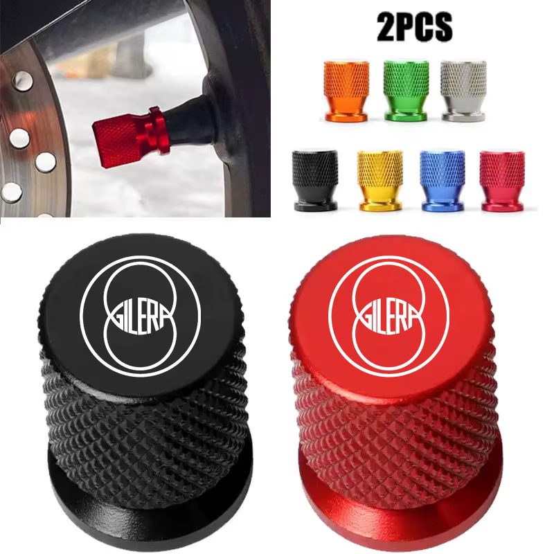 Capuchons de valve de pneu, accessoires de moto, 2 pièces, pour Gilera GP800 Fuoco Nexus 500 Runner 50 125 200