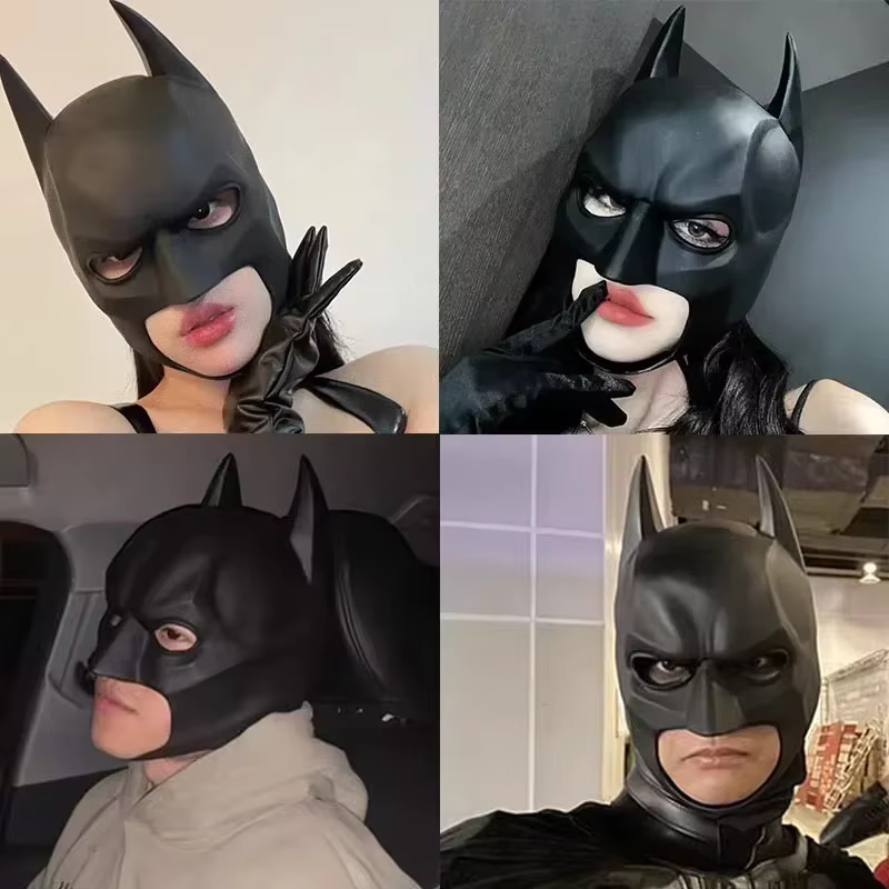 Masque de chauve-souris de super-héros, accessoire de costume pour homme, masque de chauve-souris pour adulte, accessoire de costume pour Halloween, Comic Con, fête costumée