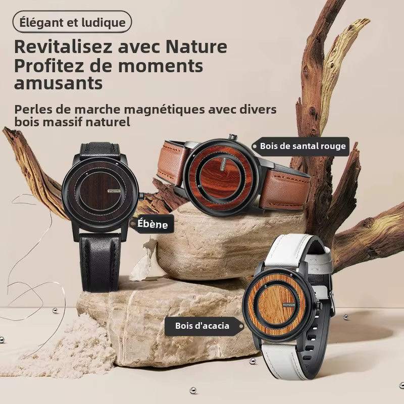 EUTOUR - Montre unisexe à billes magnétiques