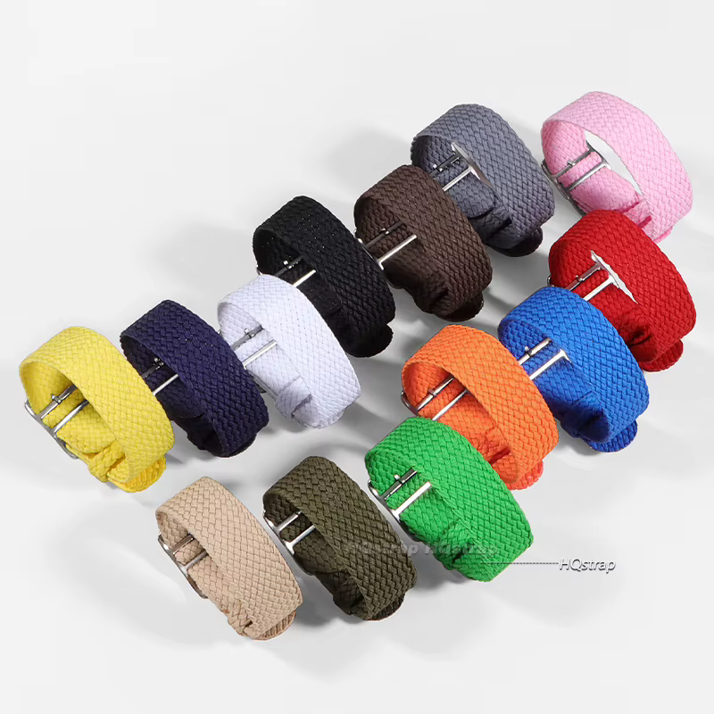 Bracelet en tissu tissé pour bracelet de montre Perlon