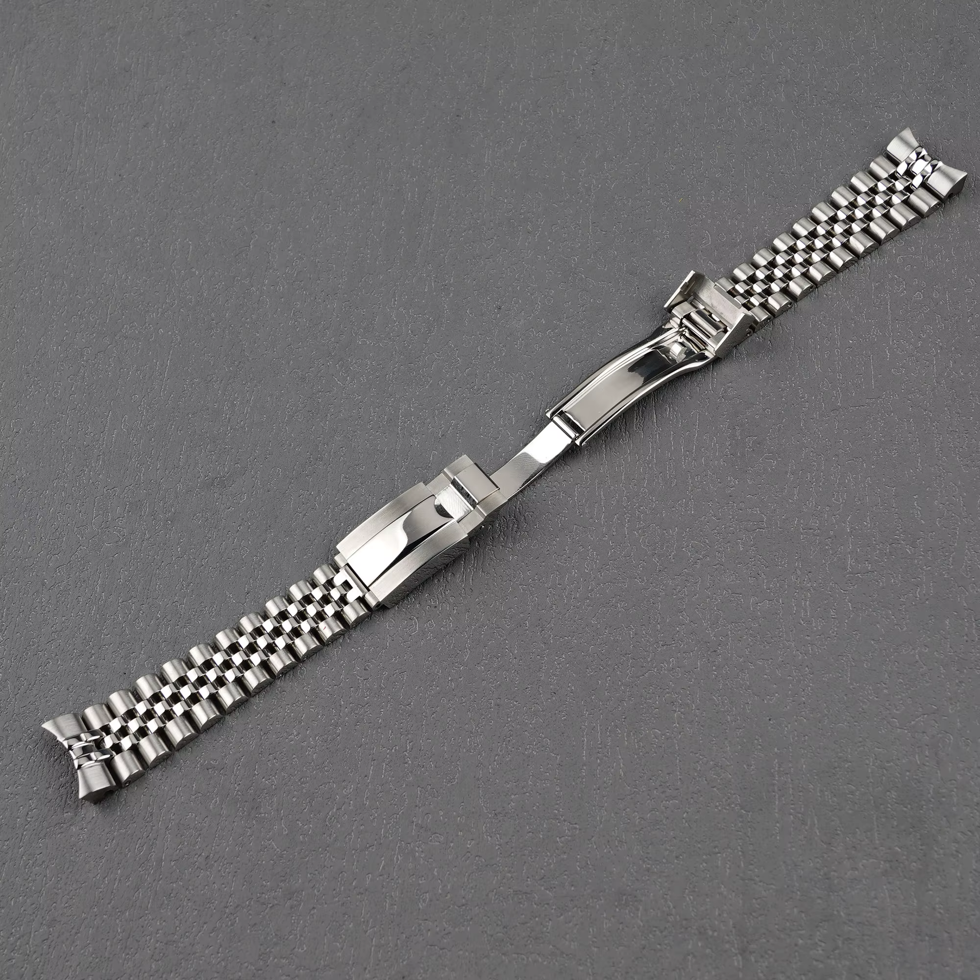 Pour Seiko 5 Sports SRPK29 31 33 35-20mm bracelet de montre en acier inoxydable à maillons solides de Style jubilé avec fermoir pliant huître par Rolamy