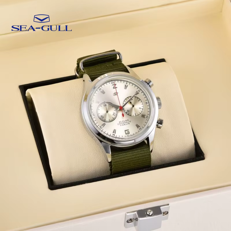 Montre Seagull Air Force Pilot's Column-wheel Chronograph Casual Entertainment Quartz Watch 1963