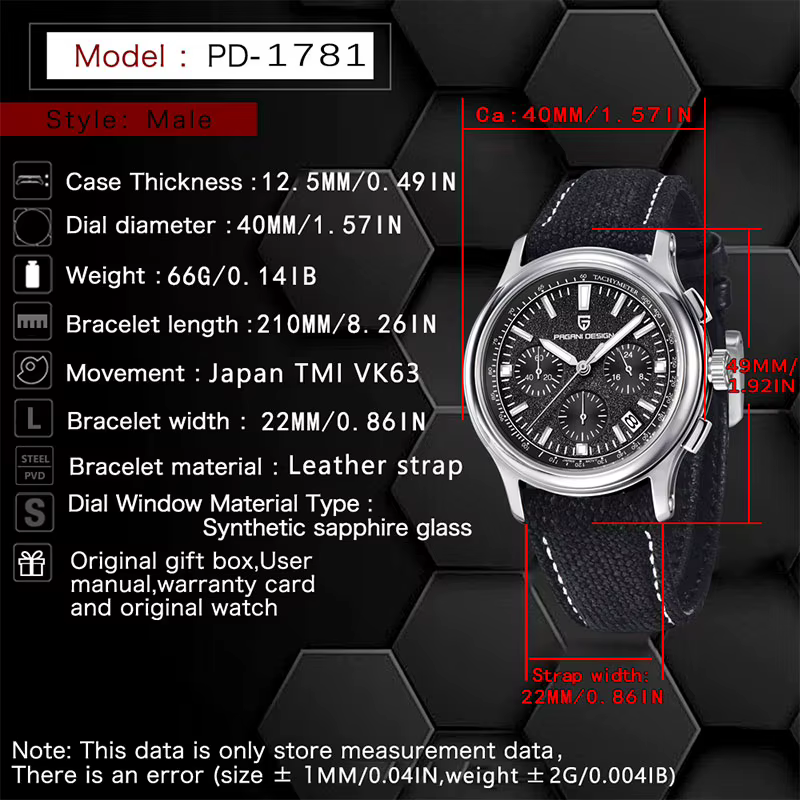 PAGANI DESIGN nouveaux hommes montre haut de gamme montres à Quartz