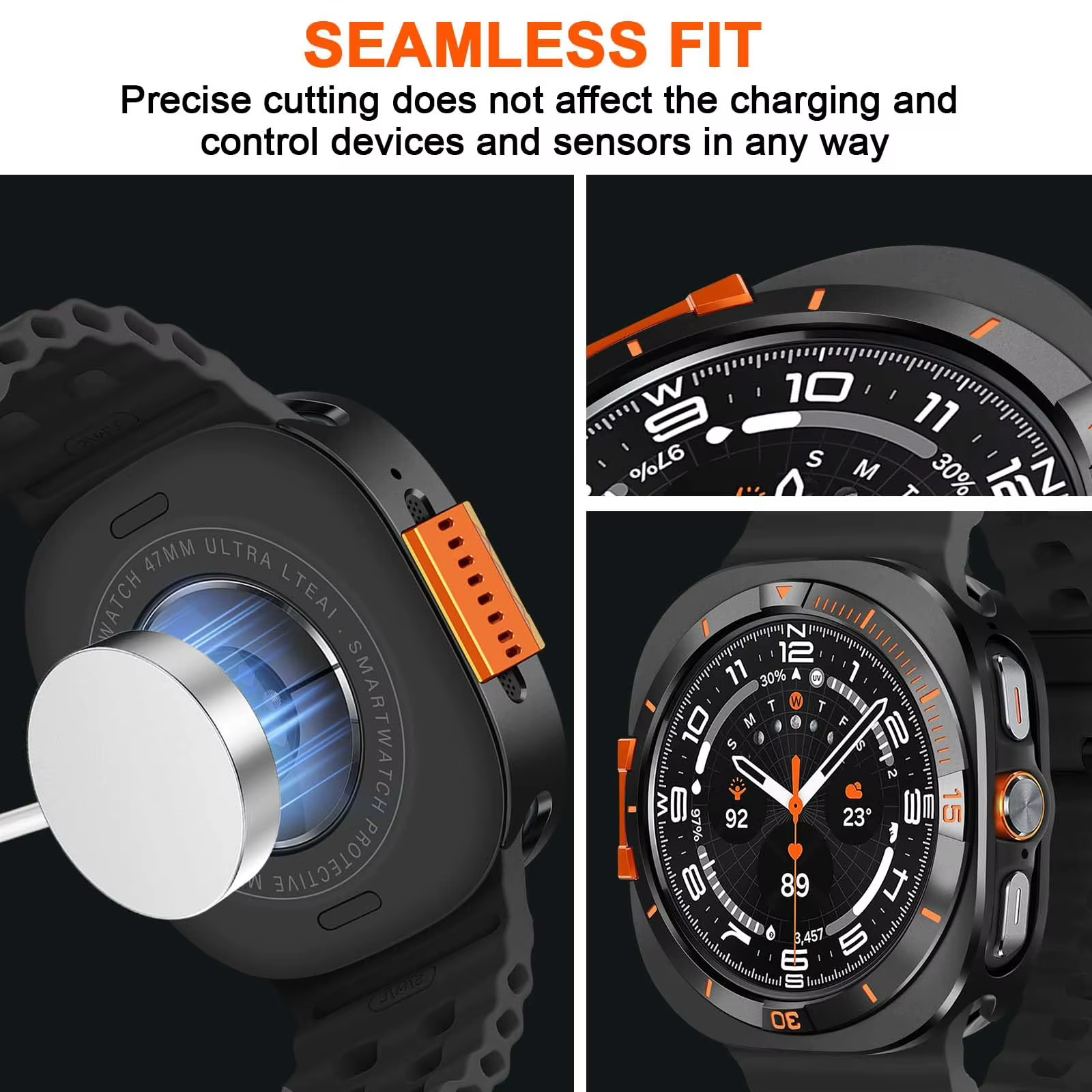 Coque métallique anti-chute pour Samsung Galaxy Watch 8 44mm Ultra 2025 47mm