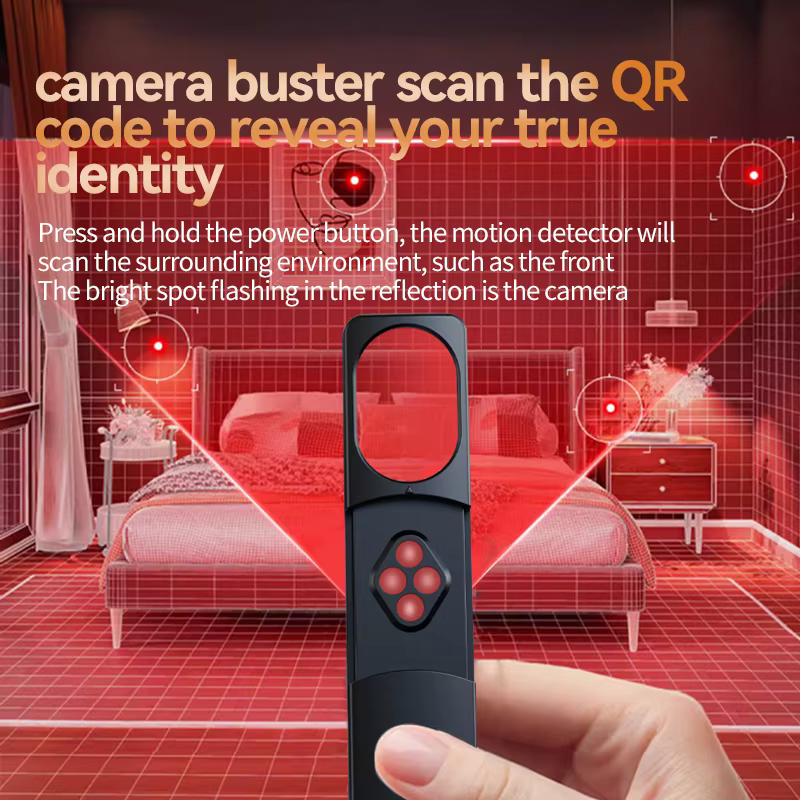Détecteur de caméra cachée Anti-espion, traceur GPS de voiture, dispositif d'écoute, Bug RF sans fil, Scanner de tous les signaux, Gadget de Protection de sécurité