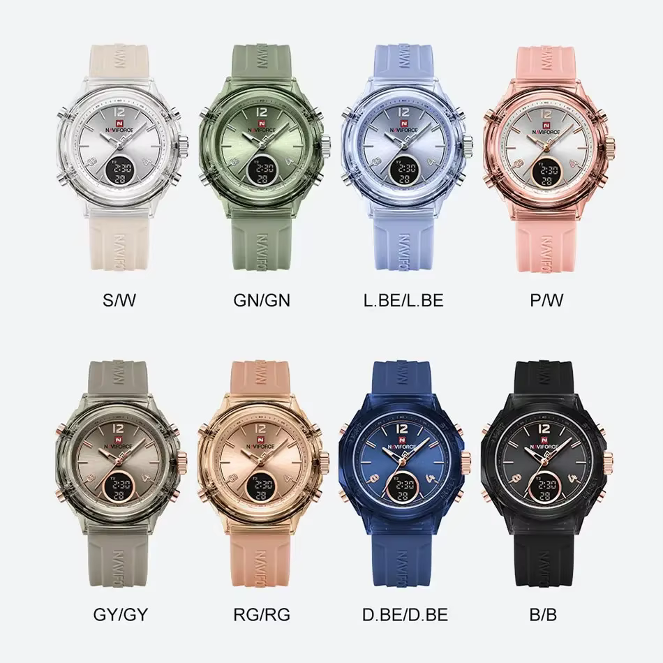 NAVIFORCE NF7109 montre à Quartz pour dames mode femmes double affichage montres