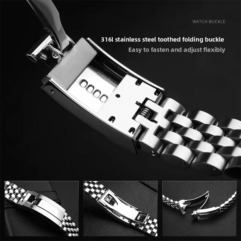 Bracelet de montre Jubilee en acier inoxydable