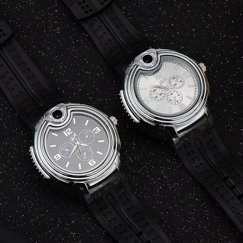 Briquet de montre à gaz ChimMetal pour hommes, briquet aste portable, coupe-vent, cadeau de personnalité cool, mode extérieure, nouveau