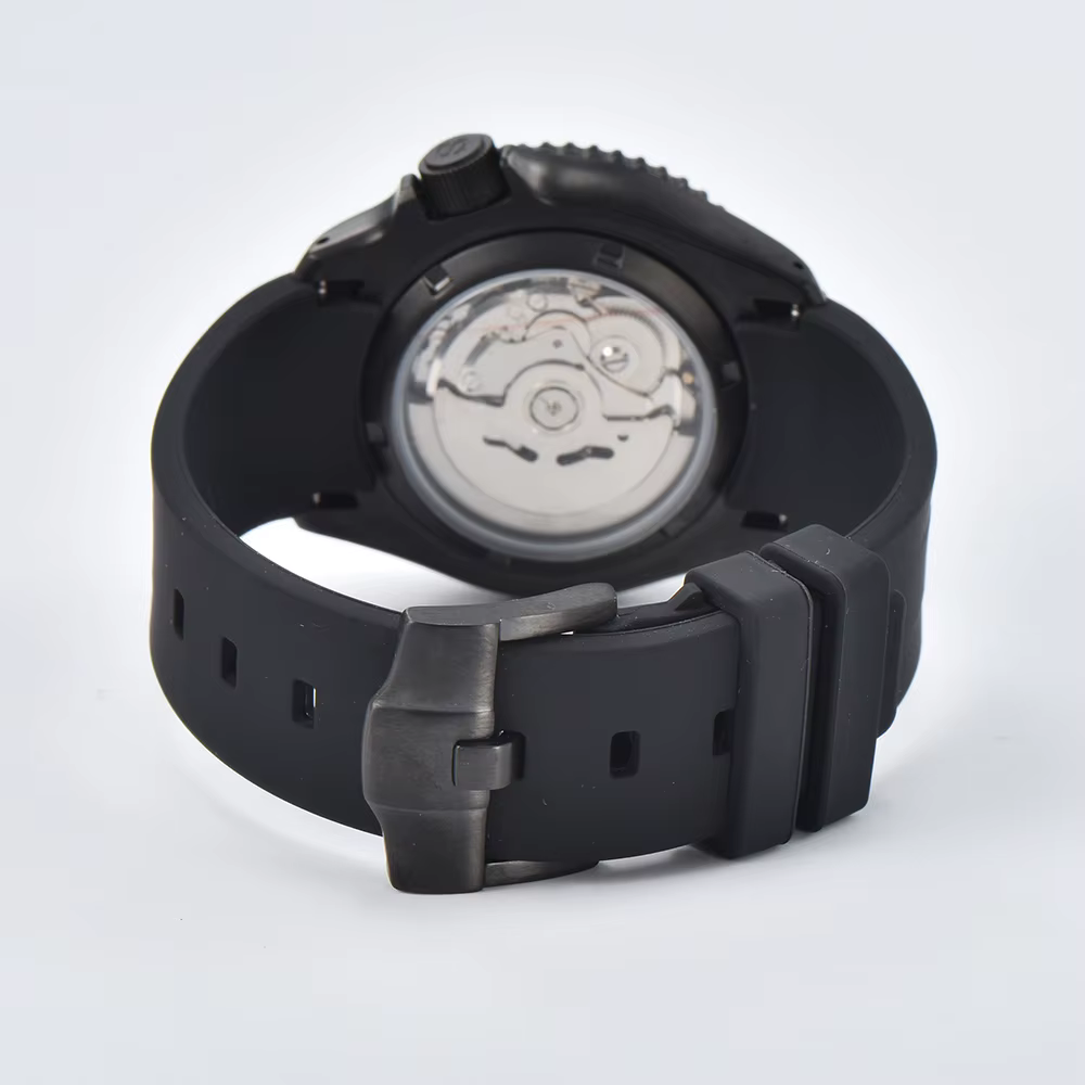 Montre étanche en acier inoxydable avec lunette en céramique