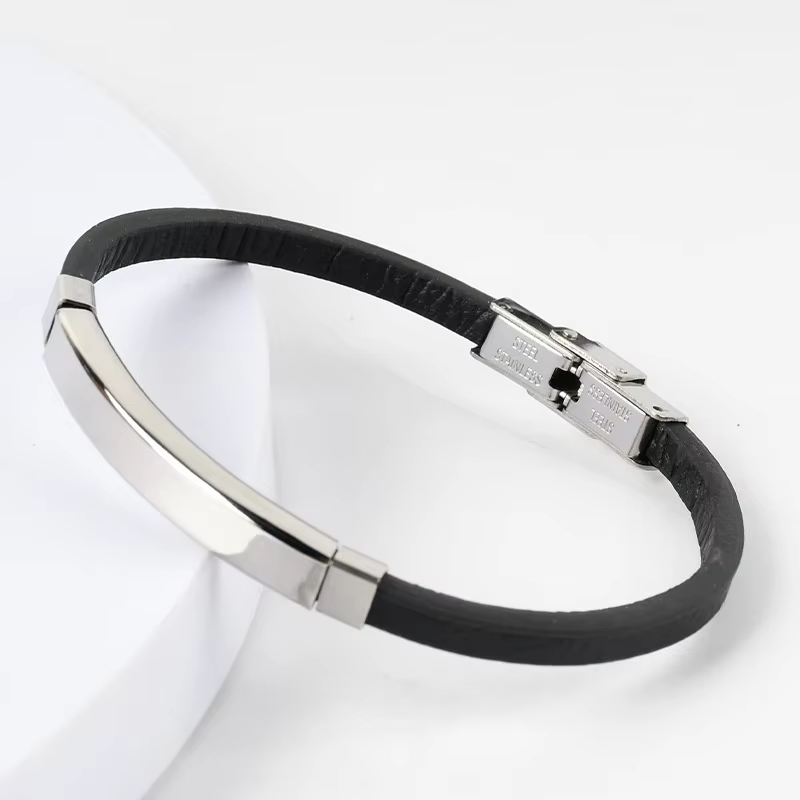 Chimman-Bracelets en cuir pour hommes