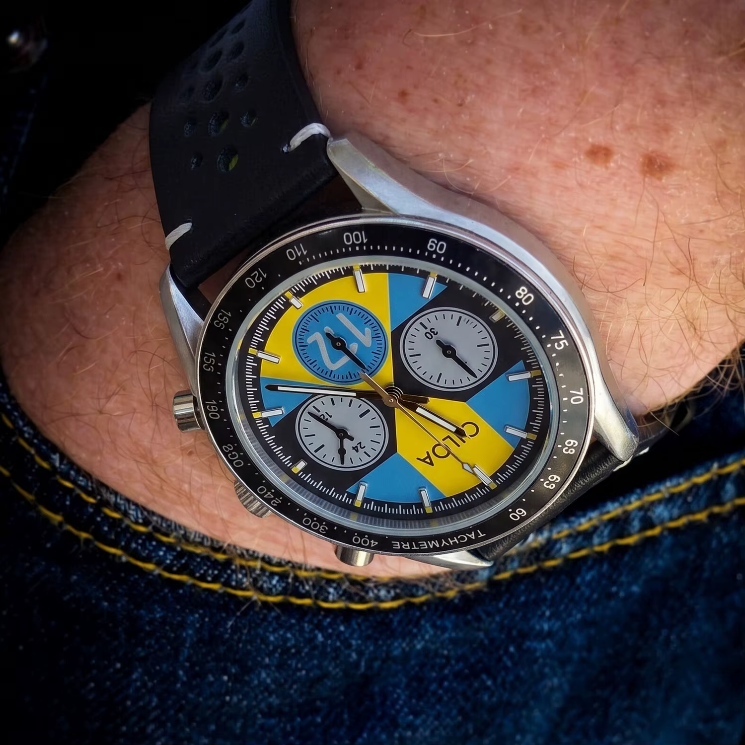 Montre chronographe de course pour homme CILOA