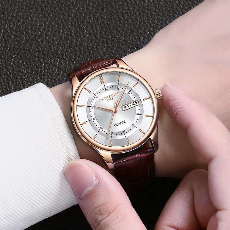 Montre à quartz étanche pour homme