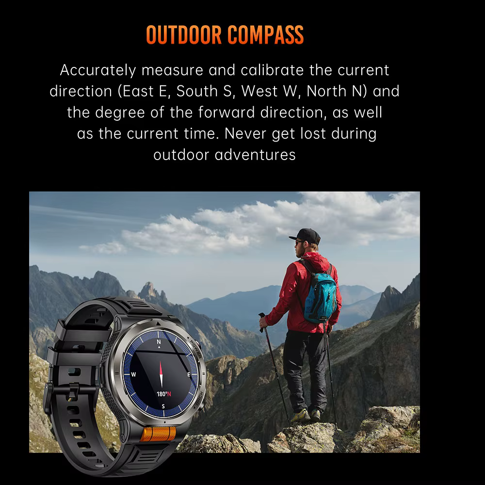 Montre connectée étanche 3ATM, moniteur de santé et d'oxygène sanguin, appels Bluetooth, contrôle de la musique, plus de 100 modes sportifs, montre de fitness