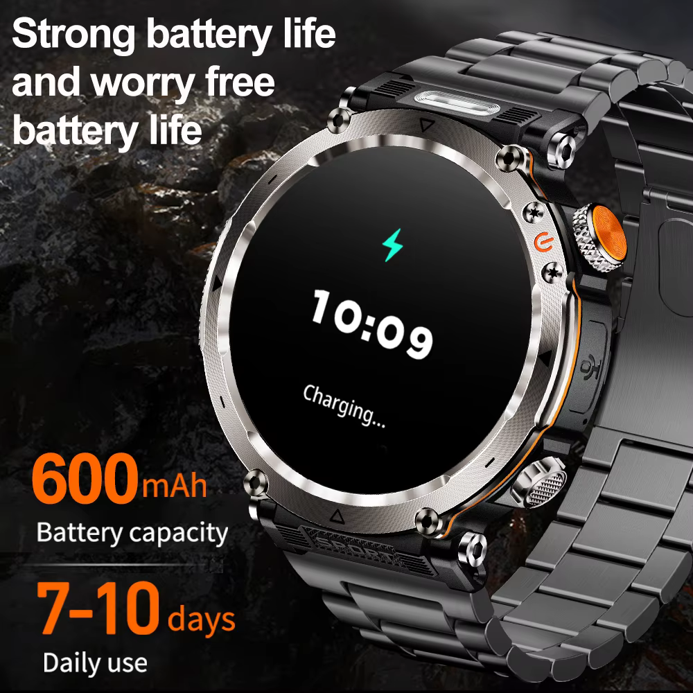 2025 nouvelle mode luxe 5ATM montre HT30 GPS boussole montre intelligente Sport de plein air homme AMOLED 366*366 NFC fréquence cardiaque IP68 Smartwatch