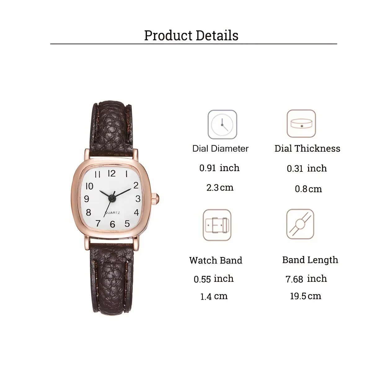 Kegllect carré femmes Simple petit cadran étudiant montres Vintage ceinture Quartz montre-bracelet