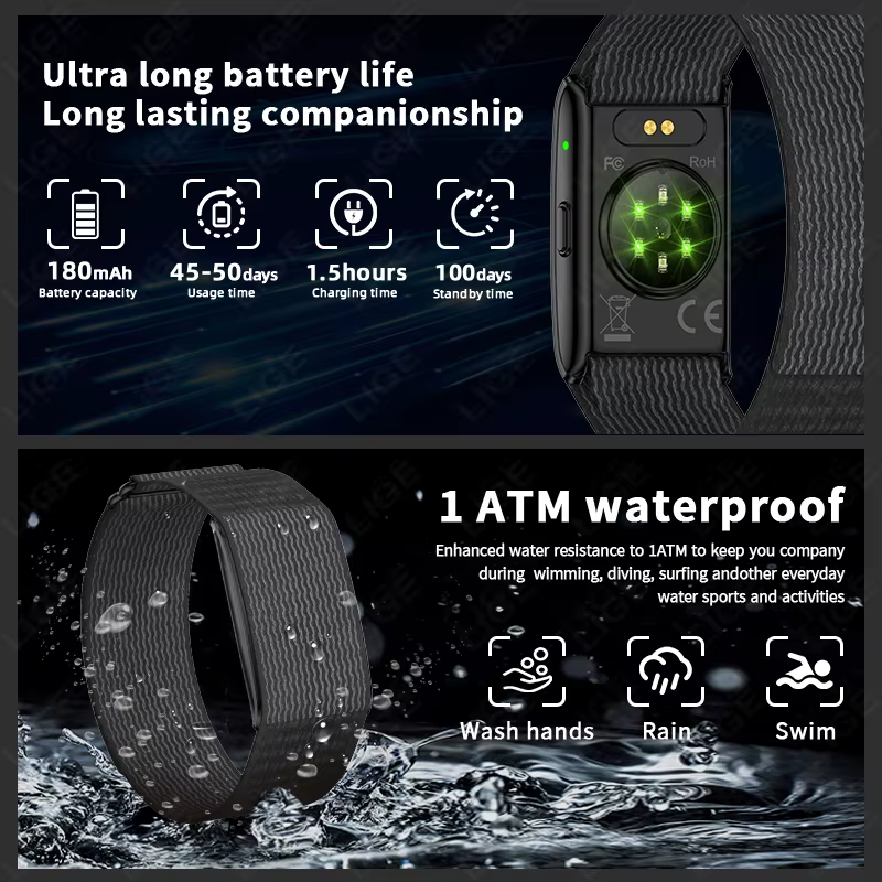 Nouveau bracelet intelligent LIGE GPS pour le sport