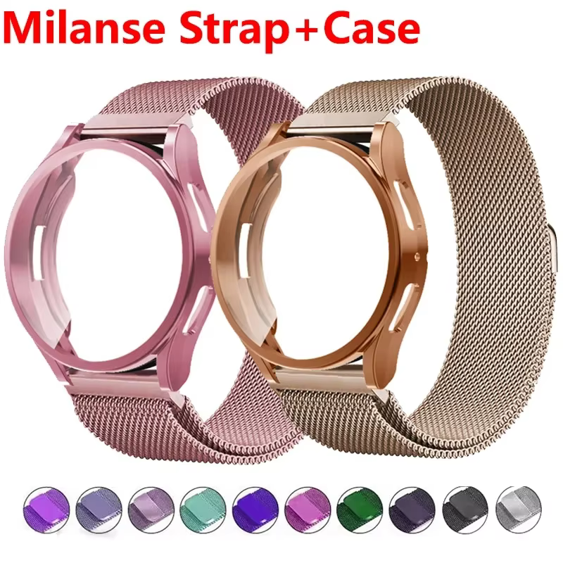 Bracelet en métal + housse en TPU pour Garmin Venu 2 2S 3S 3 2 Plus