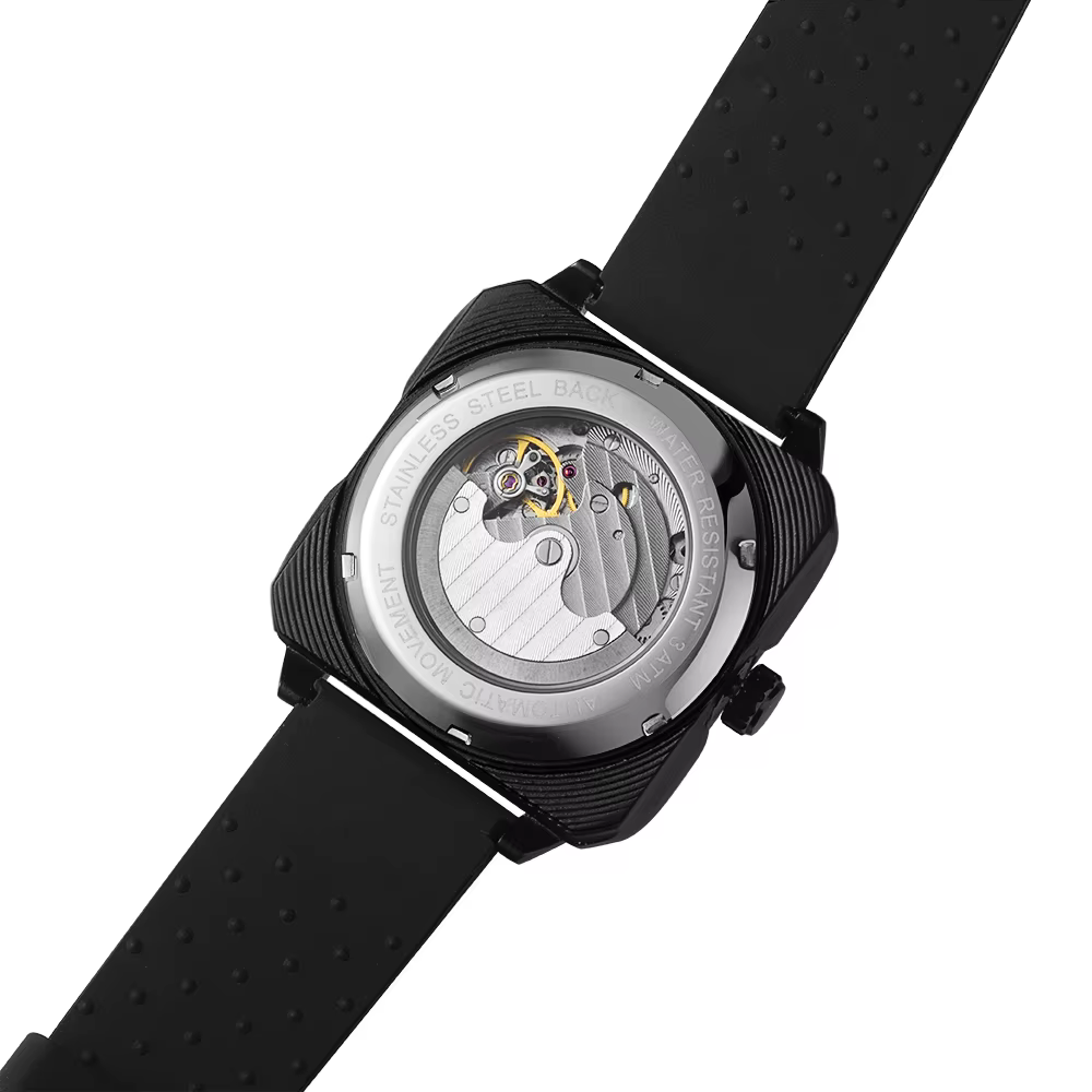 Montres pour hommes de marque supérieure montre-bracelet mécanique carrée de luxe originale étanche mouvement mouette