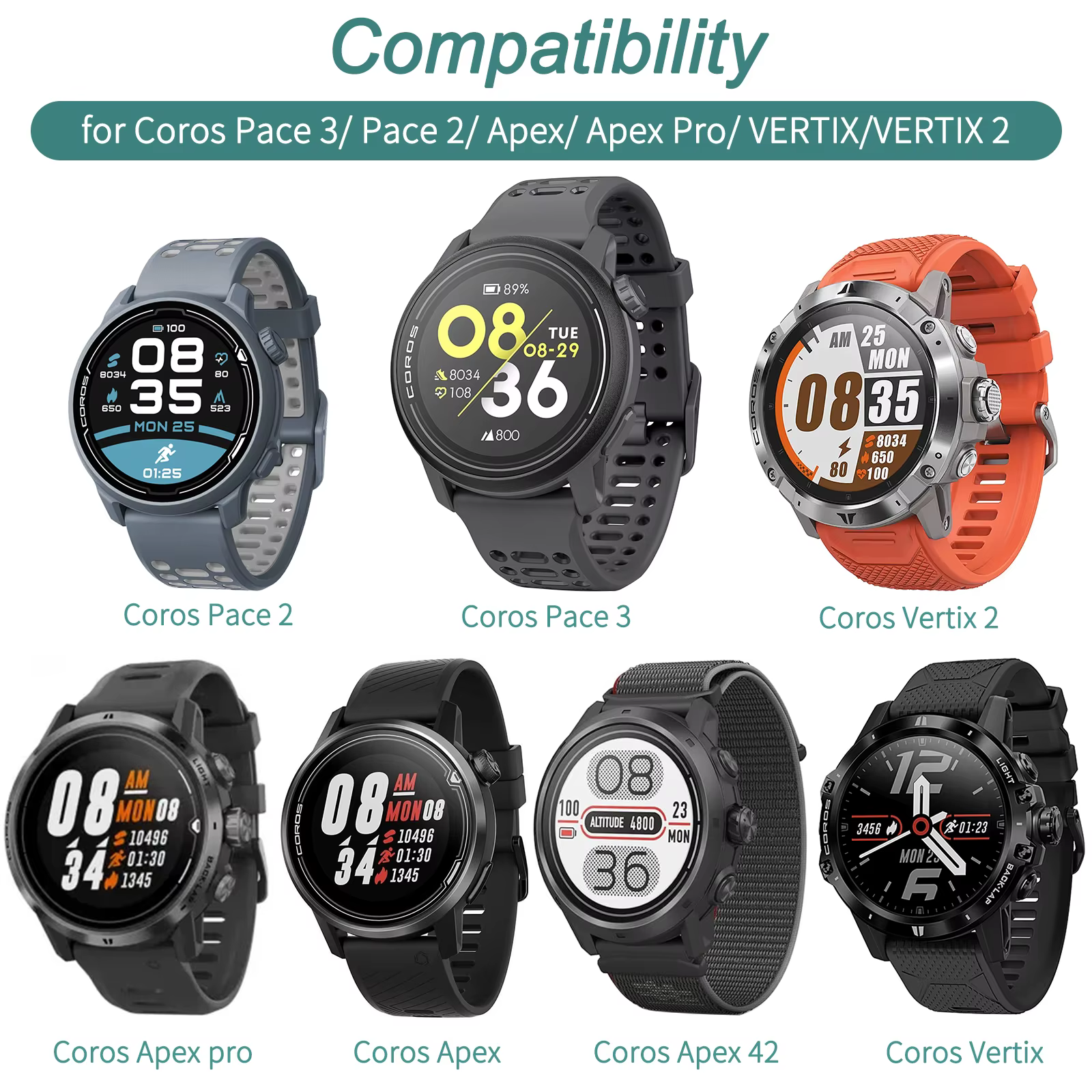 Câble de chargement USB pour montre intelligente Coros Pace 2