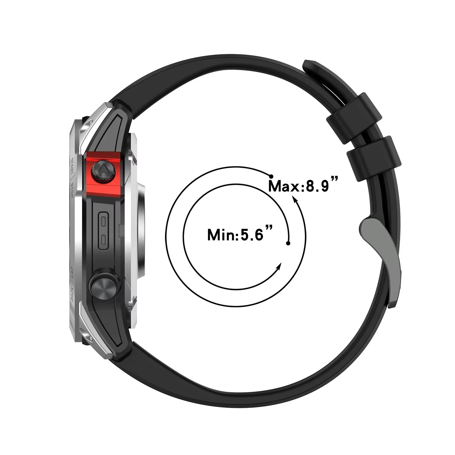 Bracelet en Silicone pour Garmin fenix 7X 7 7S 6 6X Pro