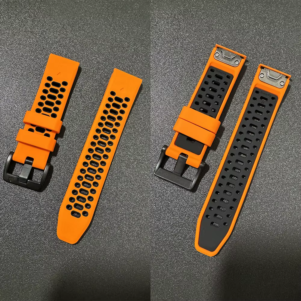 22mm 26mm Sport Bracelet en Silicone respirant pour Garmin Fenix 7X 7 Pro 6X 6 5 5X Plus/Epix 2 47mm 51mm Bracelets de