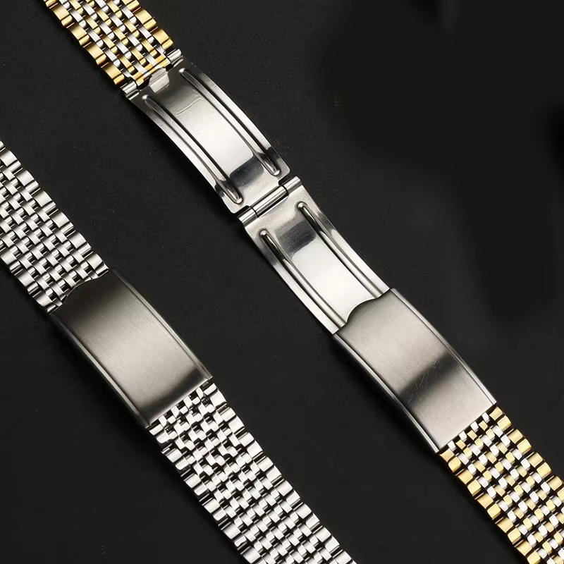 Bracelet de montre en acier inoxydable pour Omega pour Seamaster pour Speedmaster, extrémité incurvée, Bracelet de remplacement 18mm 20mm 19mm pour hommes et femmes