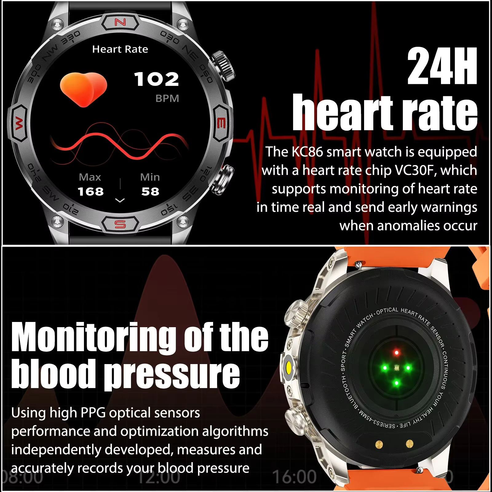 EIGIIS nouvelle montre intelligente 1.43 "écran AMOLED 1ATM