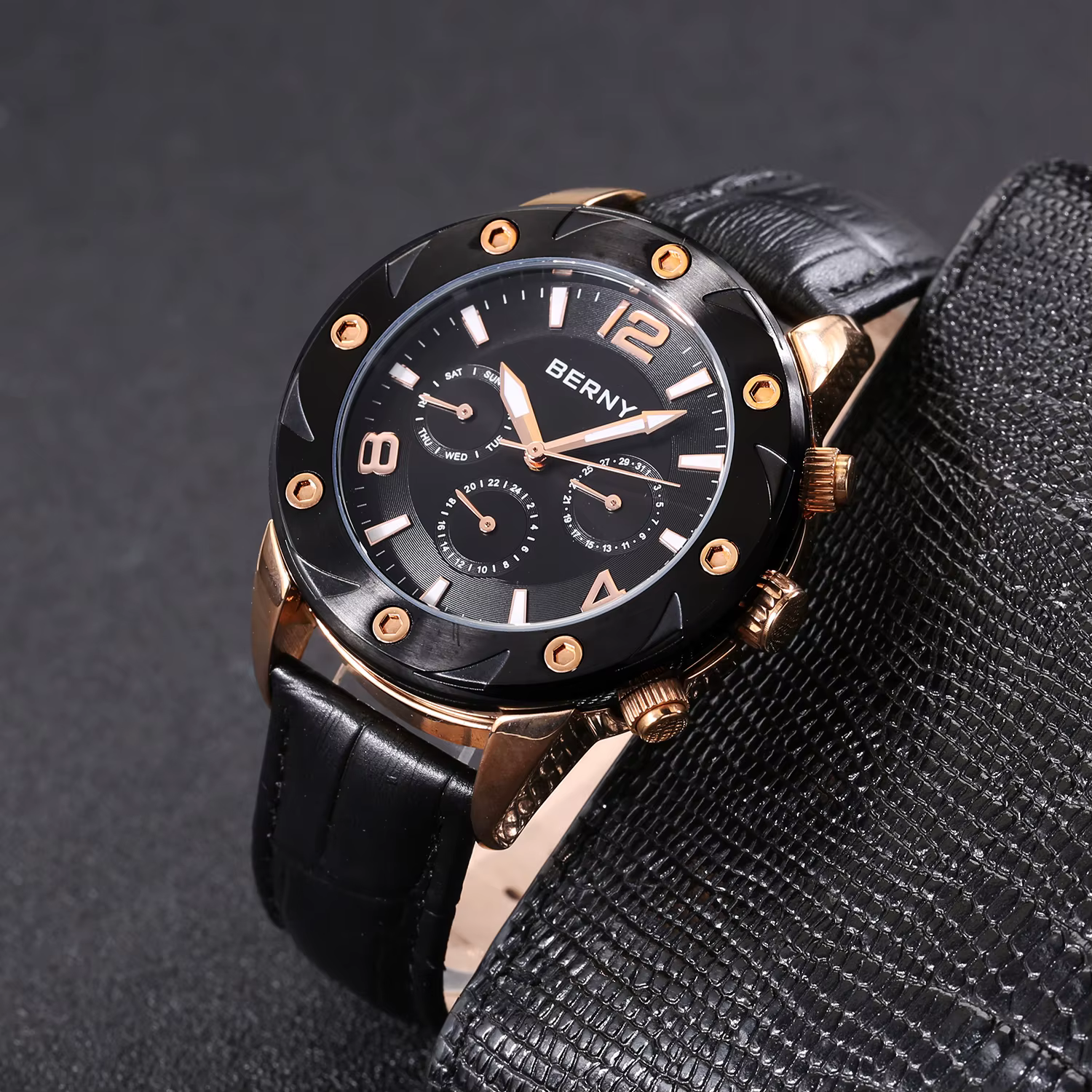 BERNY Montre pour homme avec cadran multifonction