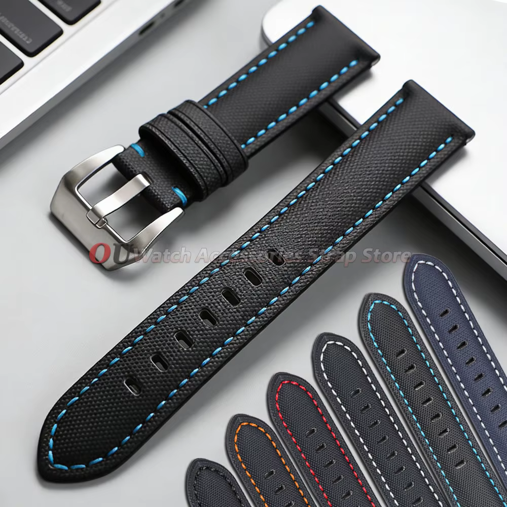 Bracelet de montre en toile de voile de qualité supérieure pour Seiko