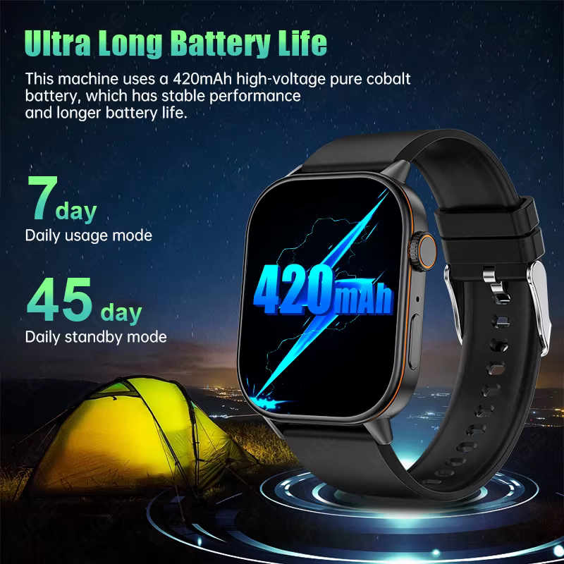 Montre connectée GPS LIGE avec écran HD 2