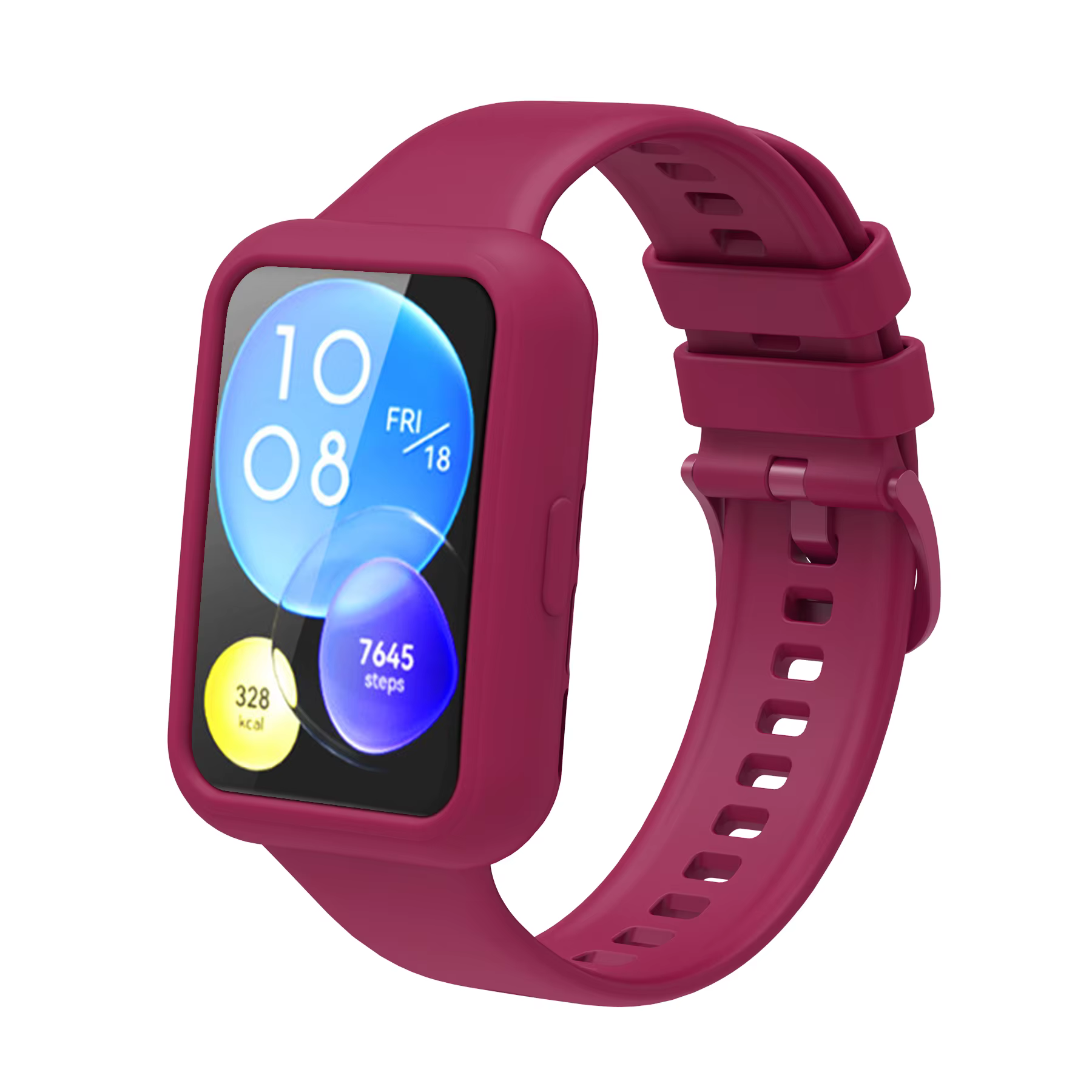 Coque et bracelet en silicone de haute qualité pour Huawei Watch Fit 2