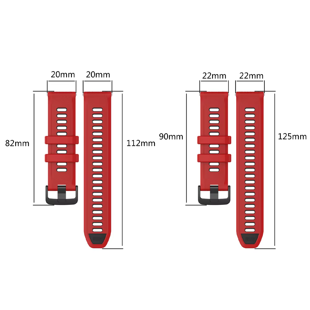 Bracelet de Sport en Silicone pour Garmin Forerunner 255 265 245 165