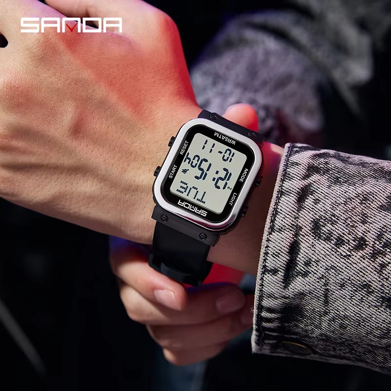 SANDA – montre numérique pour hommes