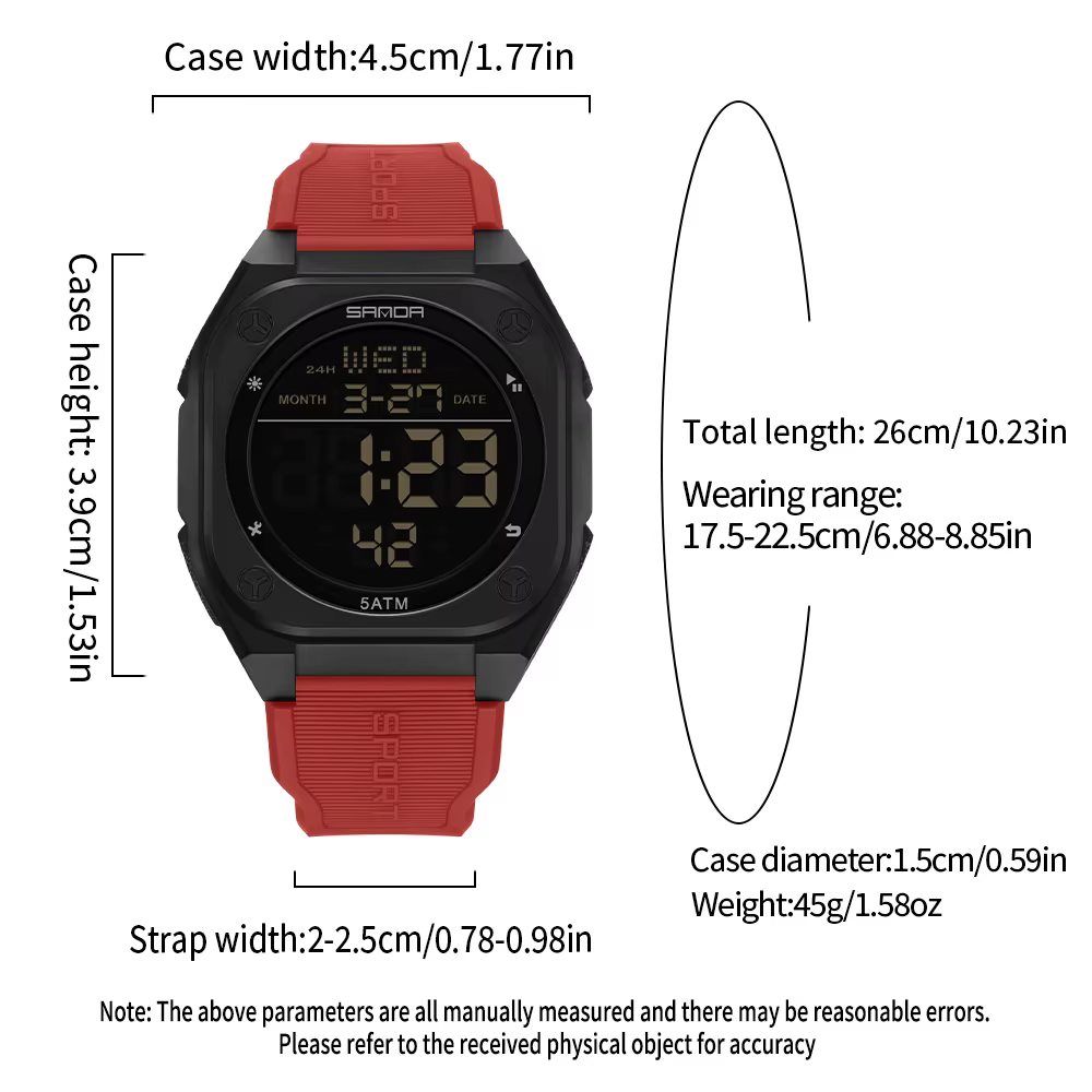 Montres numériques pour hommes à la mode