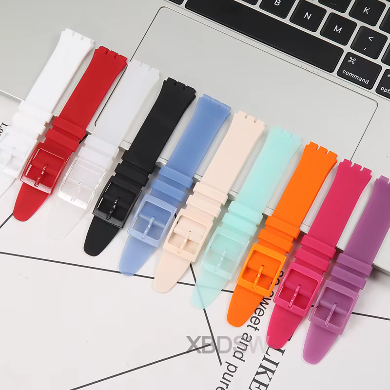Bracelet de montre en caoutchouc silicone ultra-fin