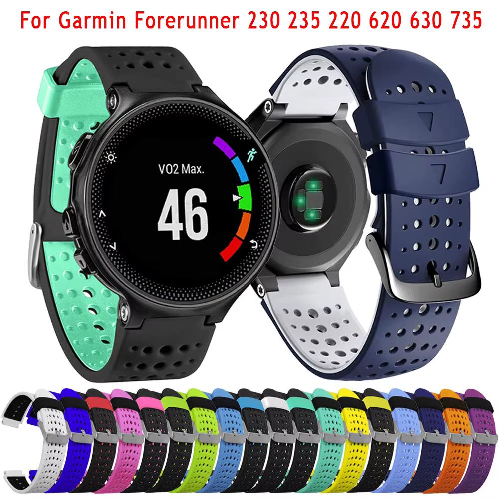 Bracelet de montre pour Garmin Forerunner 235 230 620 630 735XT 235Lite