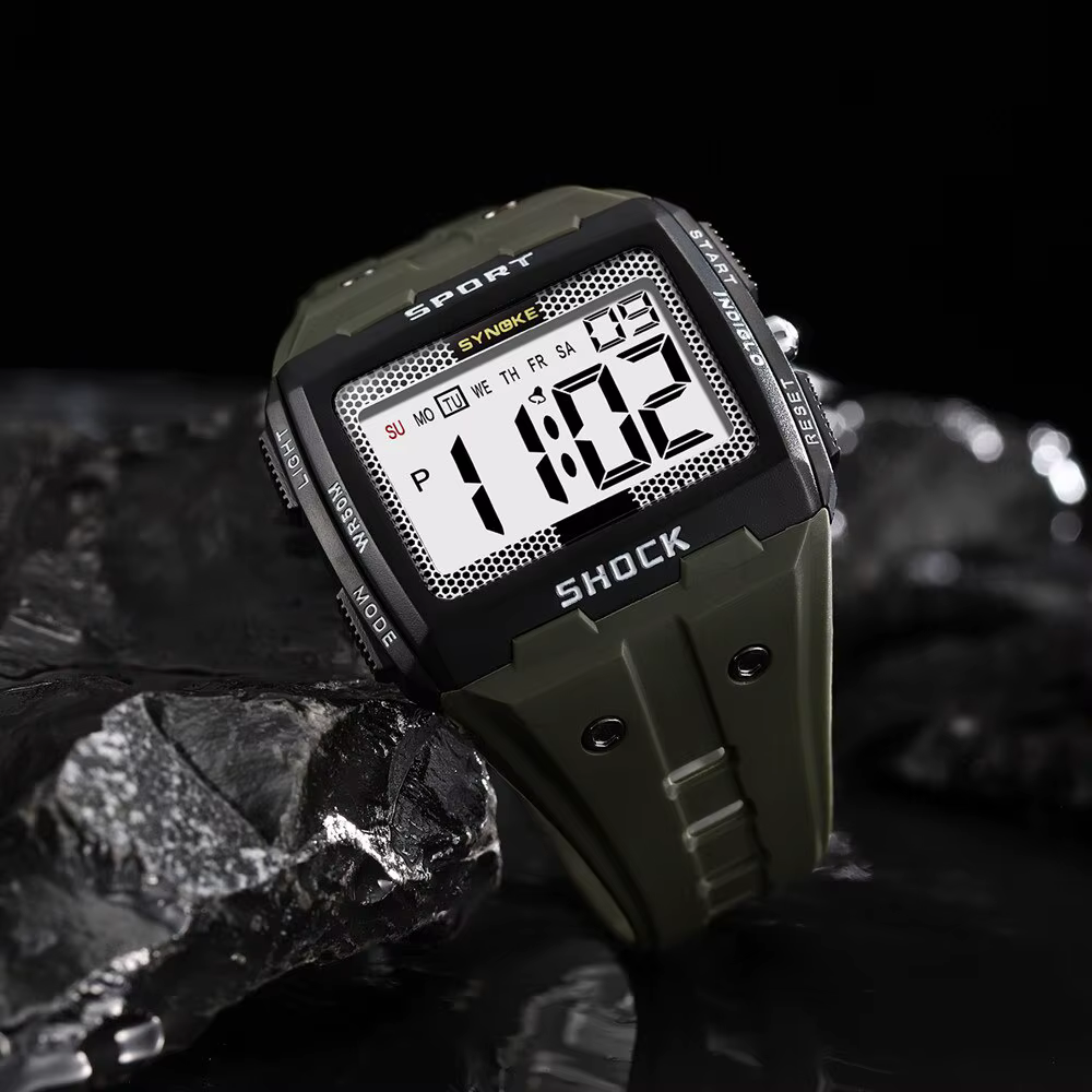 Montre électronique de sport pour homme