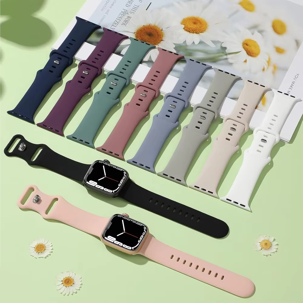 Bracelet de sport en Silicone pour apple watch Ultra 49mm série 9-8-7 41mm 45mm correa 44mm 40mm