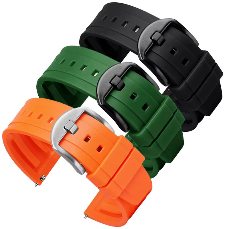 Bracelet en caoutchouc à dégagement rapide pour montre mécanique design CIGA Xijia série X gorille baril de vin pointu