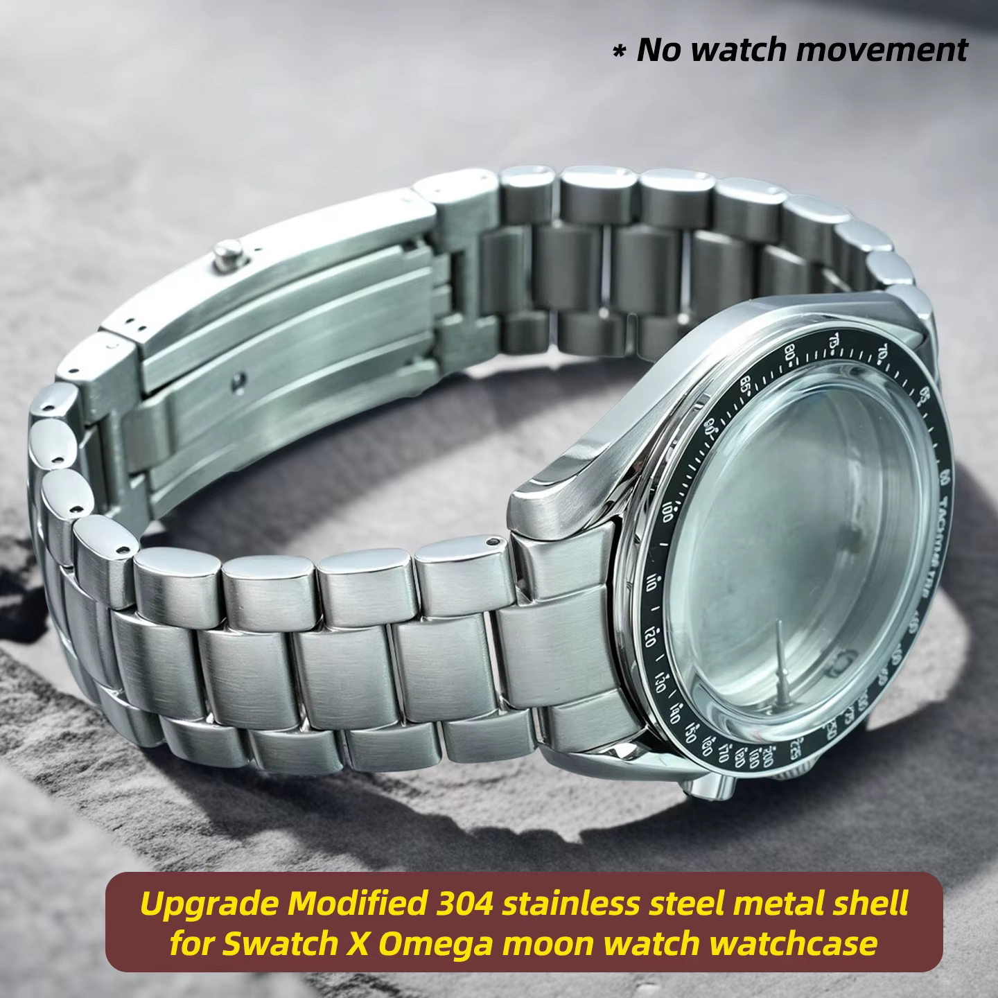 Cadran de 42 mm, boîtier de montre en acier inoxydable 304 amélioré