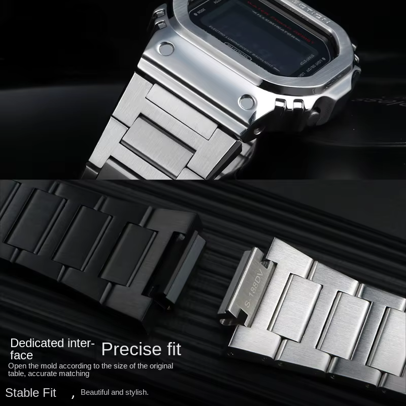 Pour mol GA-2100 GM2100 bracelet de montre G-SHOCK ferme chêne modifié acier raffiné