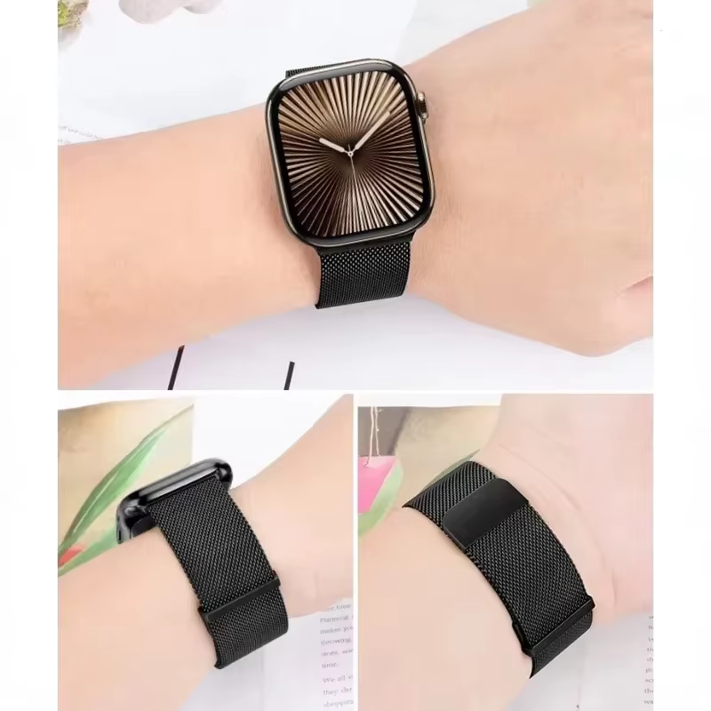 Bracelet milanais pour Apple Watch série 11 10 46mm 42mm 9 8 7 45mm 41mm Ultra 3 2 49mm