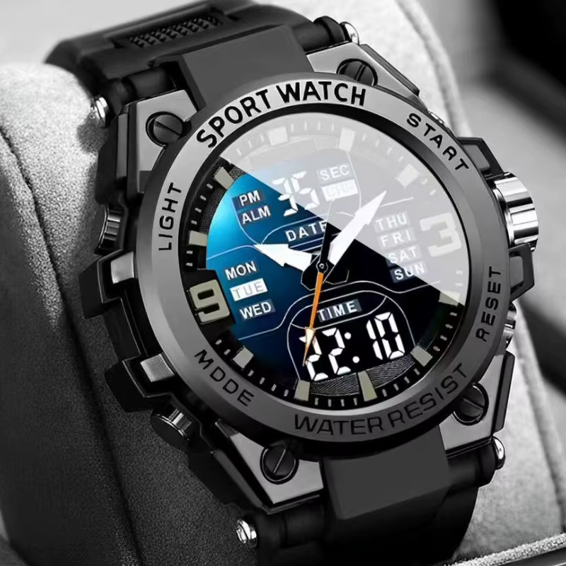 Montre de sport numérique pour hommes