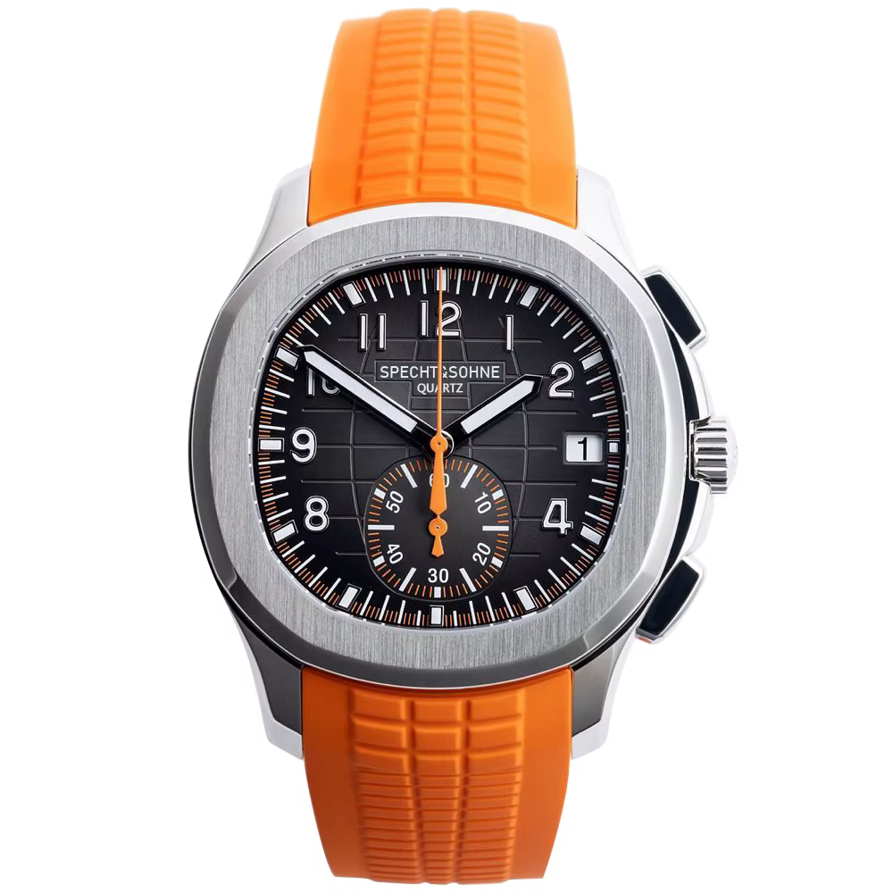 Produits de livraison directe 2025 hommes montre Specht & Sohne japon chronographe Quartz montre-bracelet or Rose Relogio Masculino 50M étanche