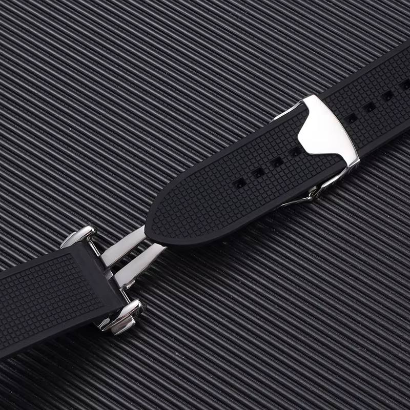 Bracelet de montre en caoutchouc de Silicone souple et étanche