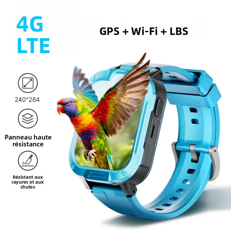 Nouveaux enfants montre intelligente 4G GPS WIFI appel vidéo SOS APP télécharger enfant Smartwatch caméra moniteur