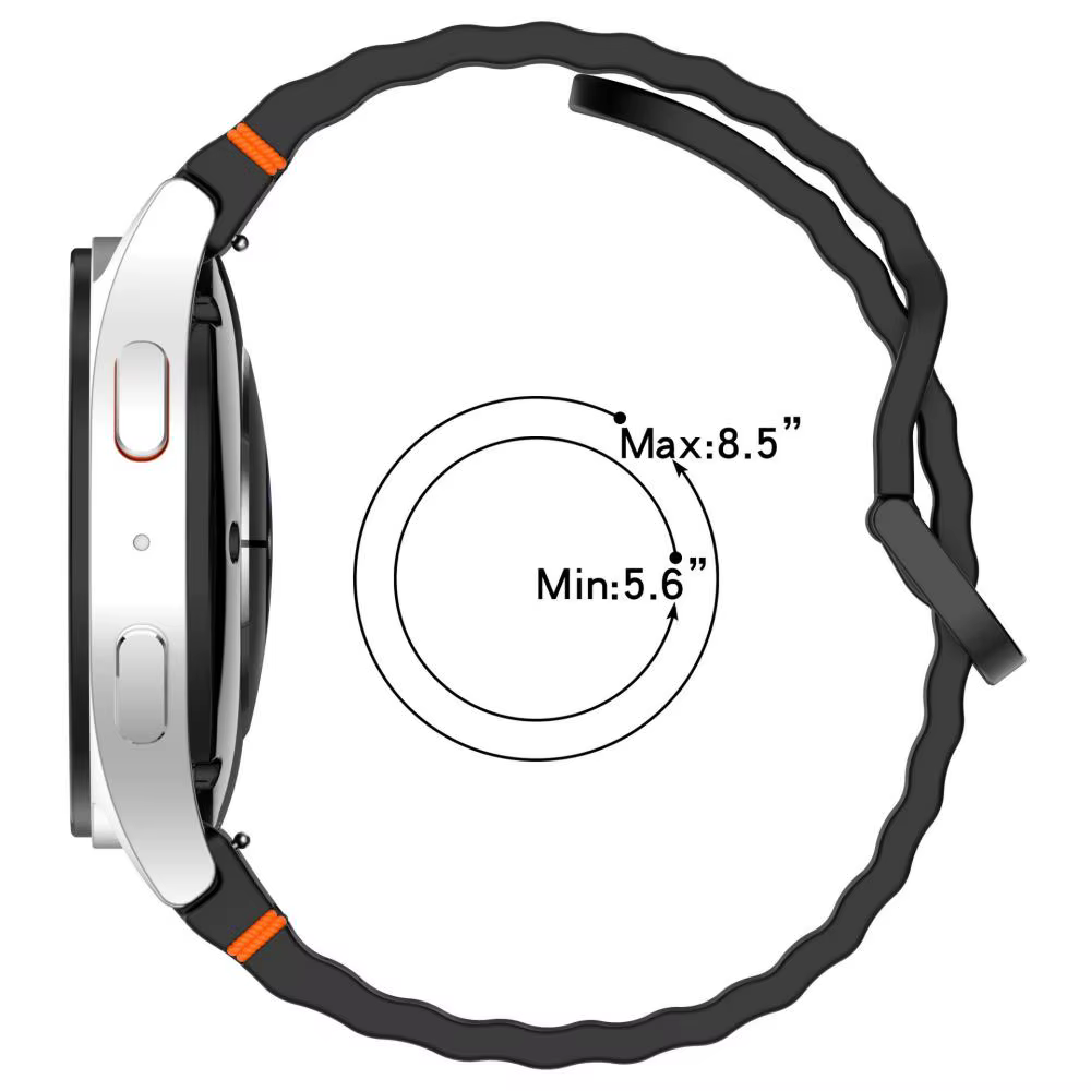 Bracelet en Silicone d'origine pour Samsung Galaxy Watch 7 FE 6 4 Classic 5 pro 44mm 40mm 43mm 47mm 45mm