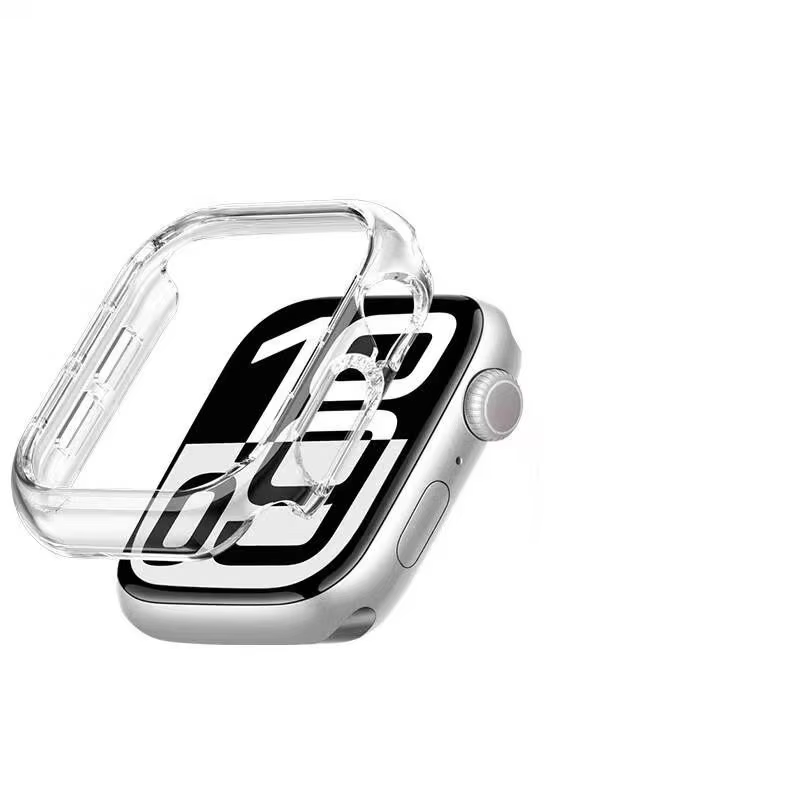 Étui transparent résistant aux chocs avec découpes pour Apple Watch Series 11